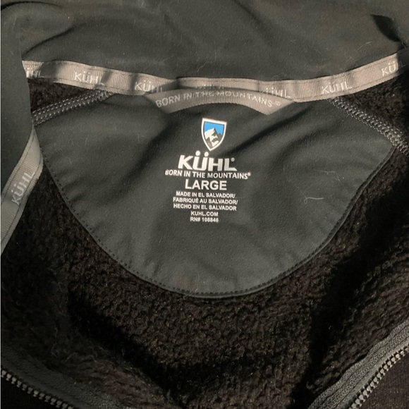 Kühl Black Fleece Jacket 1/4 zip - Picture 4 of 5